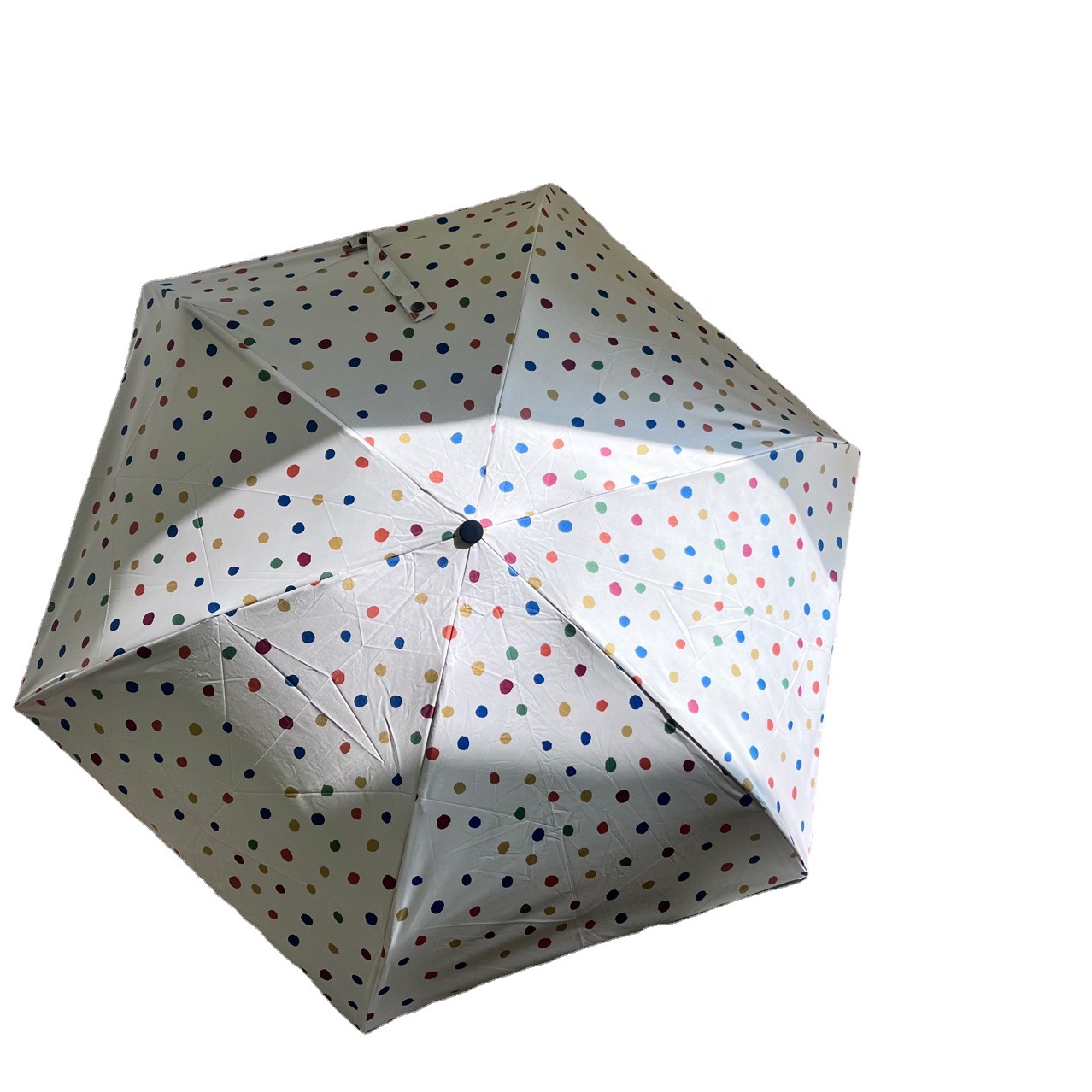Mini Umbrella Small Dot Black Glue 50% off Parasol UV Protection Pocket Umbrella Ultra Light 6-Bone Sunshade Logo