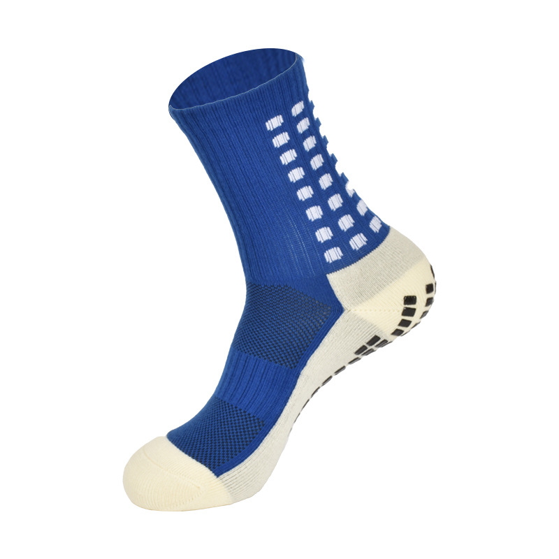 Men's Glue Dispensing Non-Slip Soccer Socks Thick Towel Bottom Tube Socks Competition Training Sweat-Absorbent Adult Athletic Socks