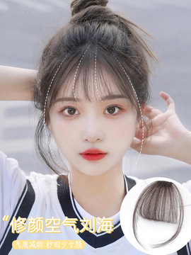工厂批发空气刘海假发女网红漫画假刘海自然隐形无痕齐留海假发片