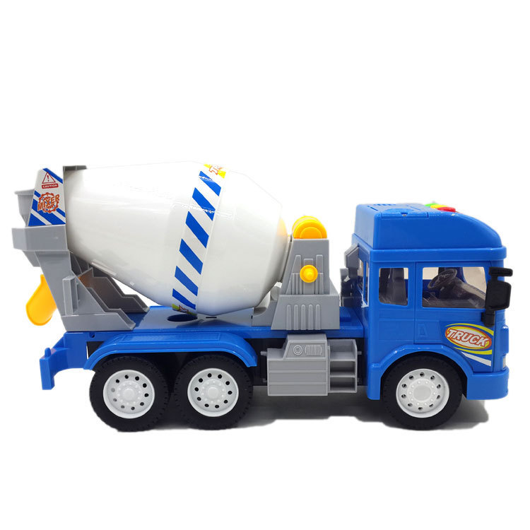 儿童玩具3323惯性水泥工程车 音乐讲故事搅拌车 机构报名采购赠品