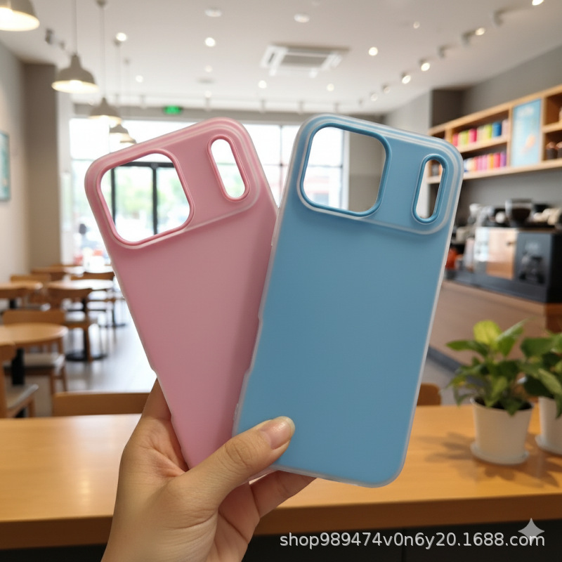 果冻二合一手机壳 适用传音SMART9/HOT50i糖果色防摔可彩绘素材壳