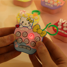 新款掌上迷你打地鼠游戏机夜市摆摊发光小玩具创意解压玩具钥匙扣