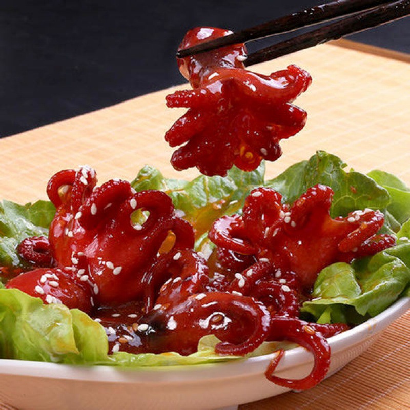 寿司食材即食配料八爪鱼500日式味付料理前菜小食调味解冻类章鱼