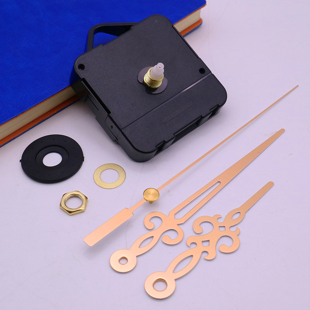 现货供应diy钟表配件石英钟机芯带金属钟针挂钩钟表机芯