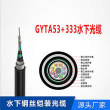 GYTA333水下河道重铠光纤 24芯双层钢丝铠装海底通信光缆定制