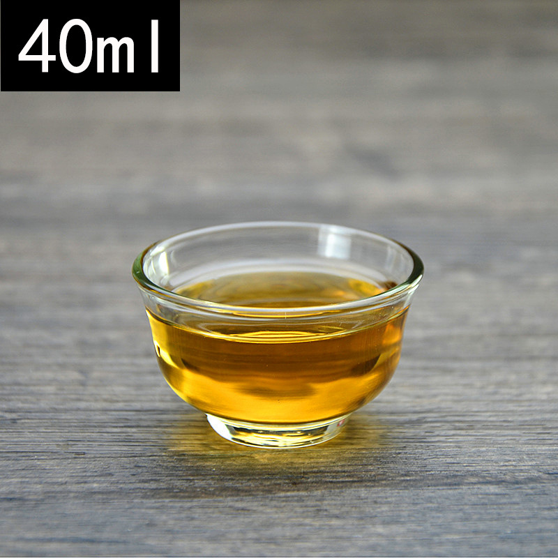 Thickened Glass Teacup High Temperature Resistant Kung Fu Tea Cup Transparent Insulated Double-Layer Cup Household Glass with Handle