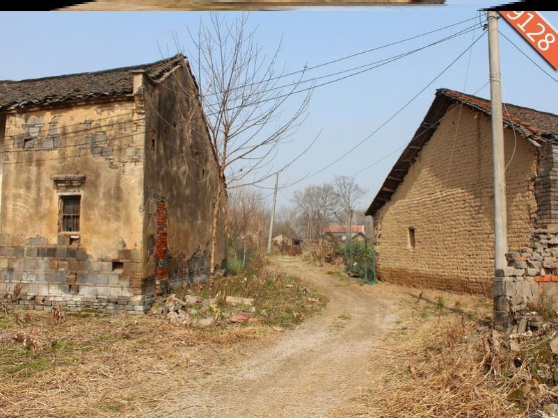 直播背景墙图农村老房子主播间背景布3d高清风景立体网红大气外