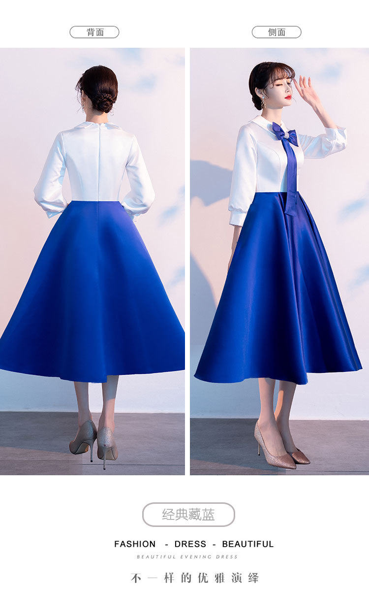 合唱团演出服女2021新款学生诗朗诵演讲表演服装红歌团体比赛礼服