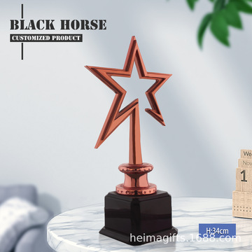 镂空星型奖杯 个人表彰 赛事颁奖 活动纪念 礼物礼品 艺术摆件
