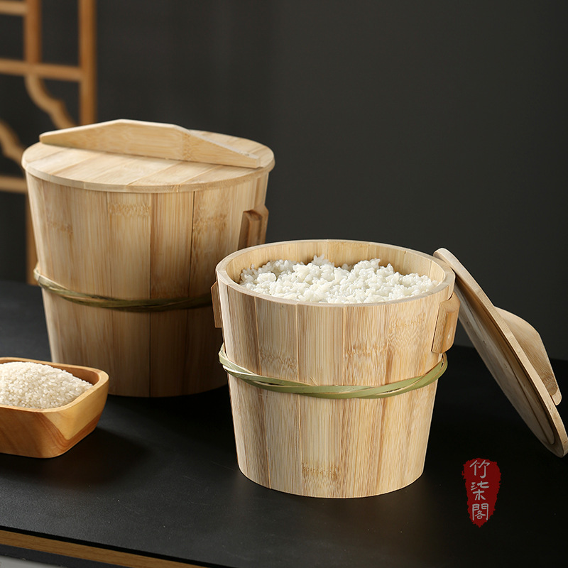蒸饭老式竹编竹根竹桶甑子家用全竹子煮米饭木桶蒸饭竹子蒸饭桶