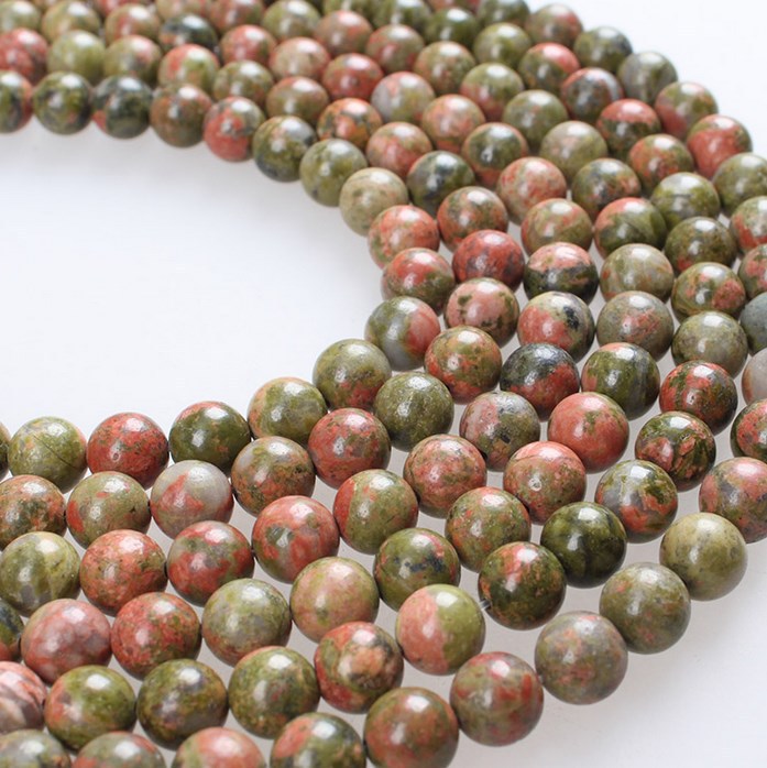 4-12mm 花绿石 散珠饰品配件diy杂石珠子diy 手链项链制作d312