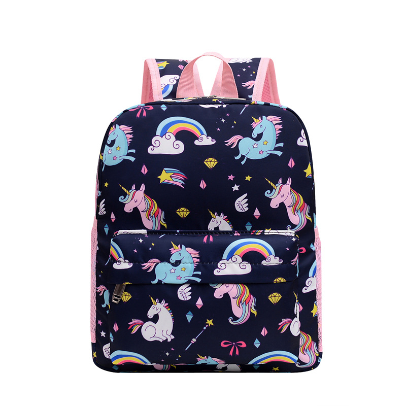 Kindergarten Backpack New Children's Cartoon Cute and Lightweight Pairs Fashion Unicorn Backpack Printed Backpack Korean Fashion