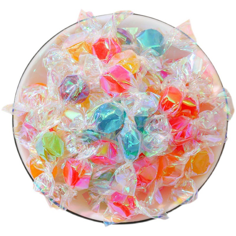 网红炫彩千纸鹤糖果1000g招待散装喜糖硬糖小酸零食混合水果味糖