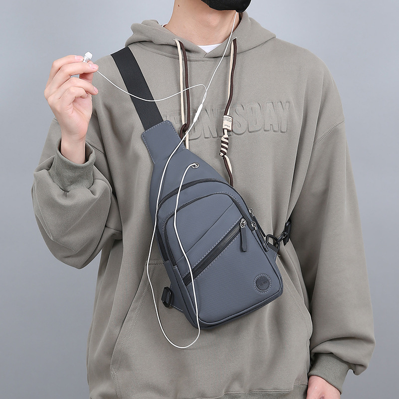 Fashion Brand All-Matching Multifunctional Chest Bag Men's Business Commute Messenger Bag Korean Outdoor Sports Shoulder Bag Handbag