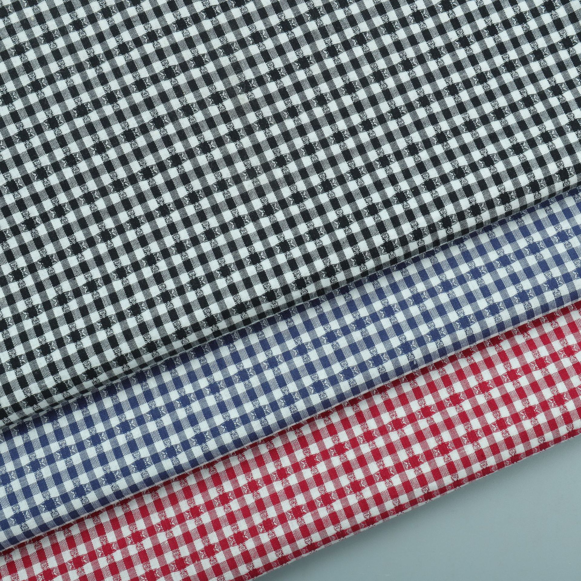 格子纯棉衬衫布料