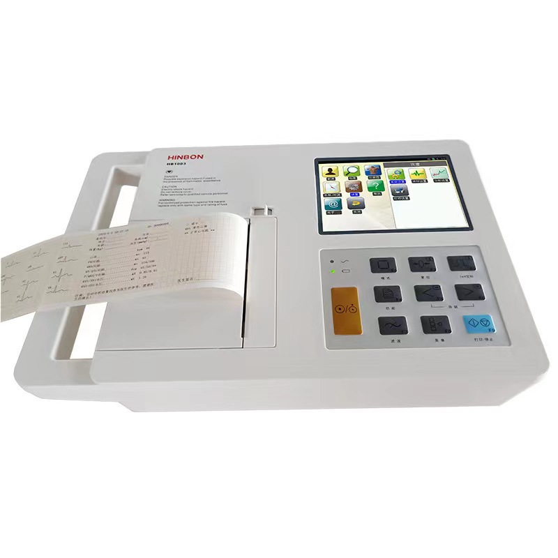 宏邦三道hb1003 便携式三道自动分析心电图机三导联-阿里巴巴