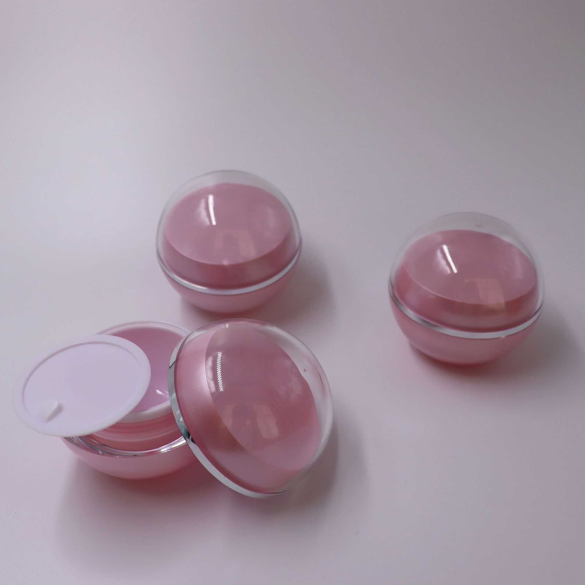 Spherical Cream Bottle 5G 30G Acrylic Filling Sample 50 High-Grade Cream Bottle Eye Cream Cosmetics Storage Bottle