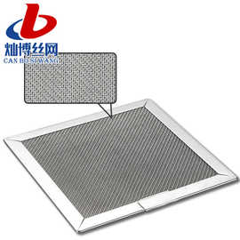 不锈钢气液过滤网片方形包边折叠除尘过滤片 耐酸碱金属过滤片