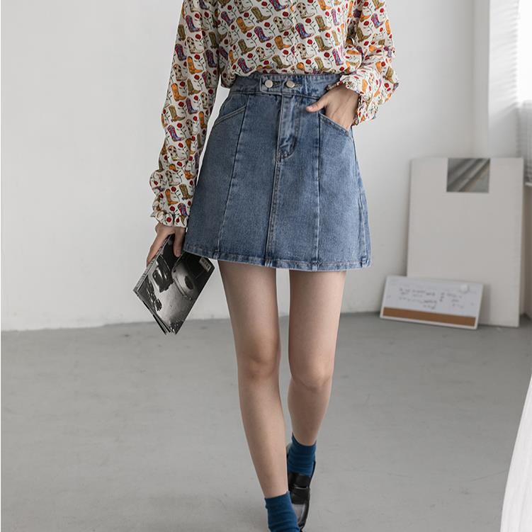 半身裙短裙女2022夏装大码胖mm高腰宽松显瘦包臀一步裙百搭牛仔裙