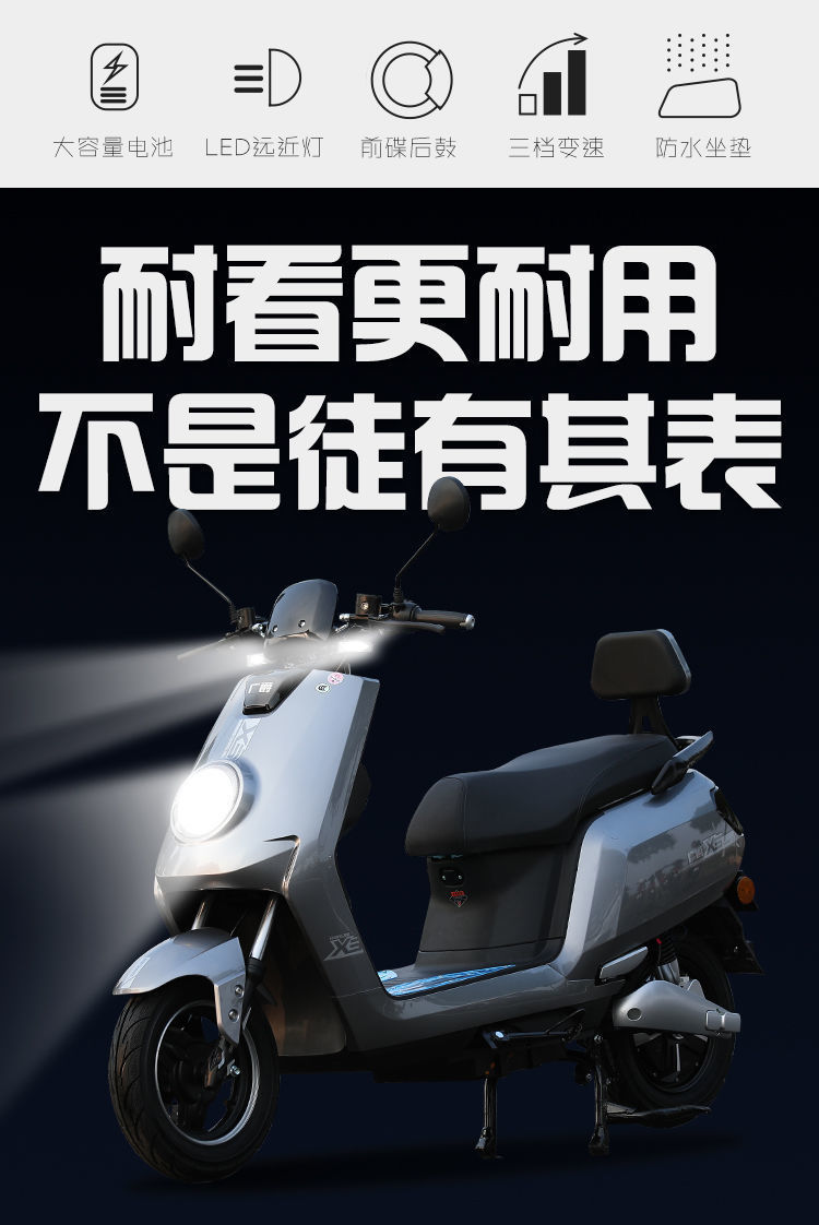 新款大牛牛电动车60v72v电动摩托车男女成人新电瓶车代步电动电摩