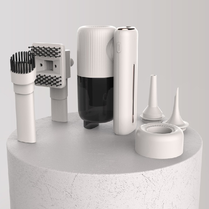 新款车载吸尘器家车两用大功率旋转折叠便携吸尘器吹吸打气多功能