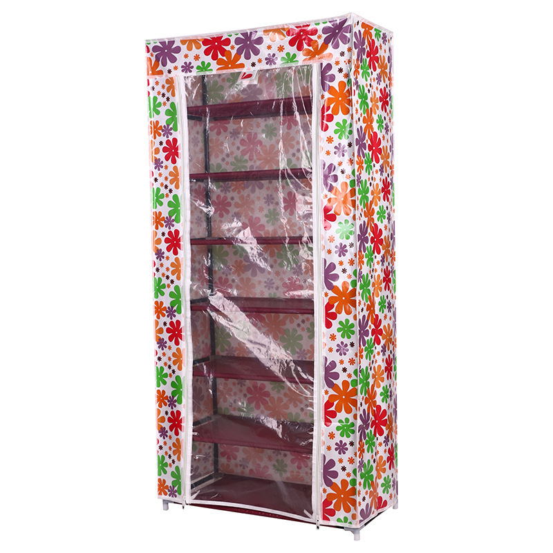 Shoe Rack Manufacturers Supply a Large Number of in Stock Simple Concise Assembly Creative Water-Repellent Cloth Shoe Cabinet Factory Direct Supply