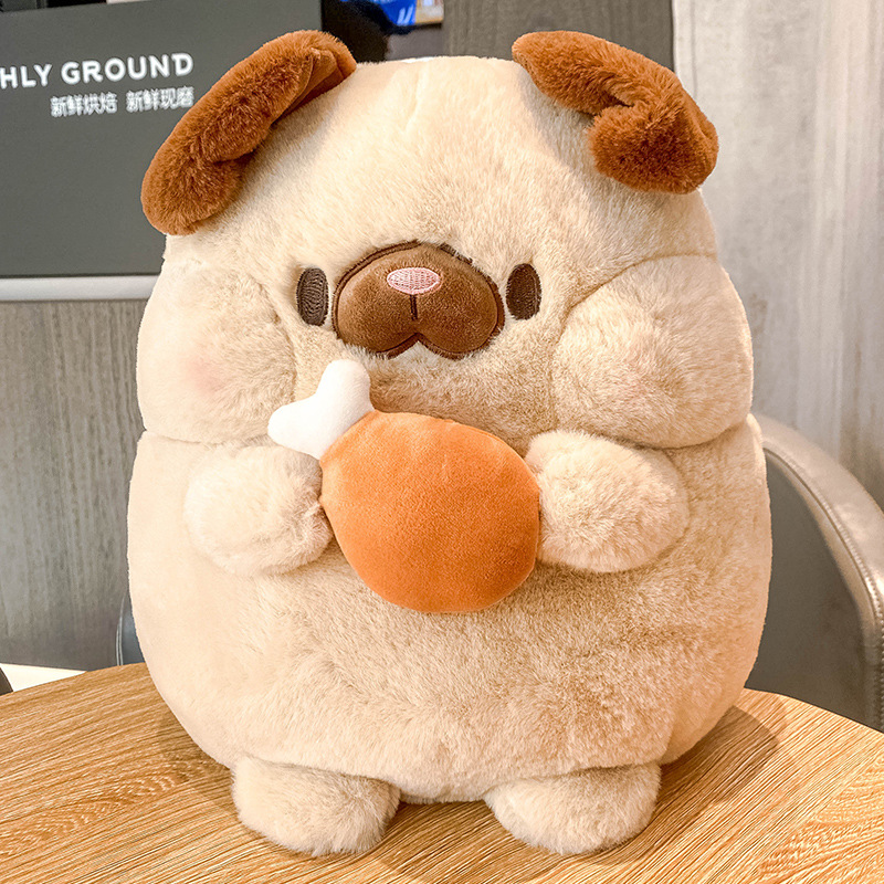 [One Piece Dropshipping] Saite Dudu Chicken Leg Dog Pillow Puppy Plush Toy Doll Ragdoll Creative Doll