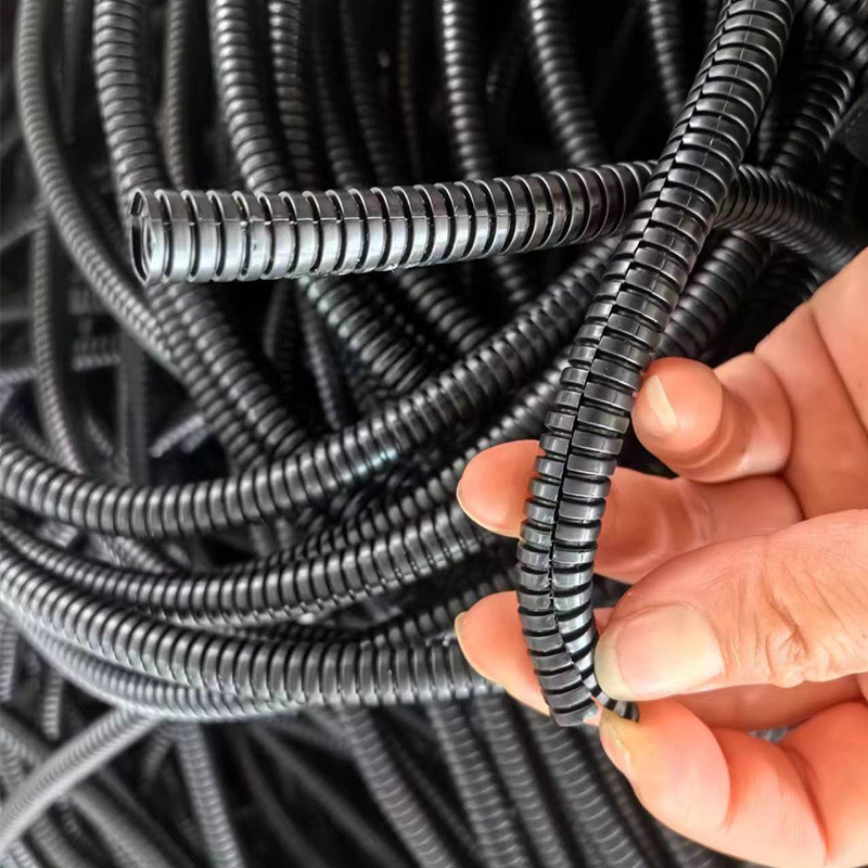 pa阻燃波纹管彩色高温塑料穿线管汽车布线防绝缘线束尼龙保护软管