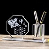retire Veterans graduation Classmate Party Keepsake customized crystal album pen container Lettering originality to work in an office Decoration