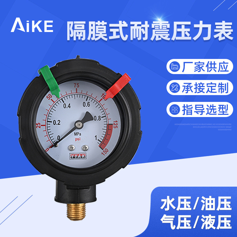 仪表产品型号隔膜式耐震压力表采购量- (10000台可售)立即订购加入
