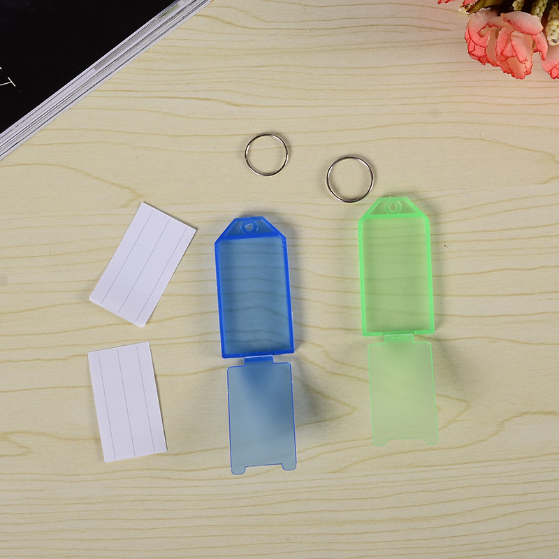 Changhe Wholesale PE Color Plastic Key Card Luggage Tag Mark Classification Number Listing Hotel Hotel