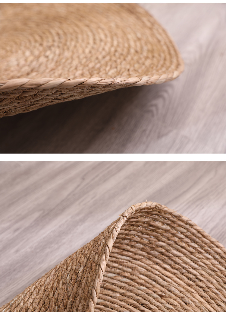 蒲草圆形棉绳草编榻榻米加厚飘窗坐垫打坐垫拜佛垫子瑜伽垫