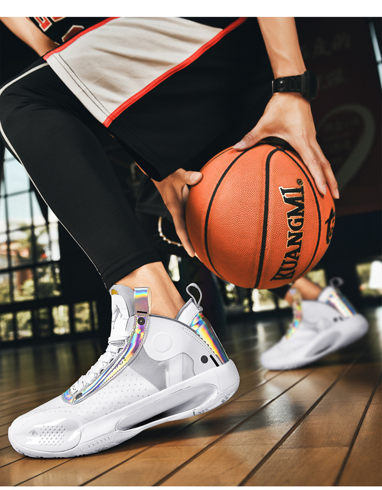aj34郭艾伦apl篮球鞋藤原浩紫禁之巅巴黎男鞋限定白镭射跑鞋批发