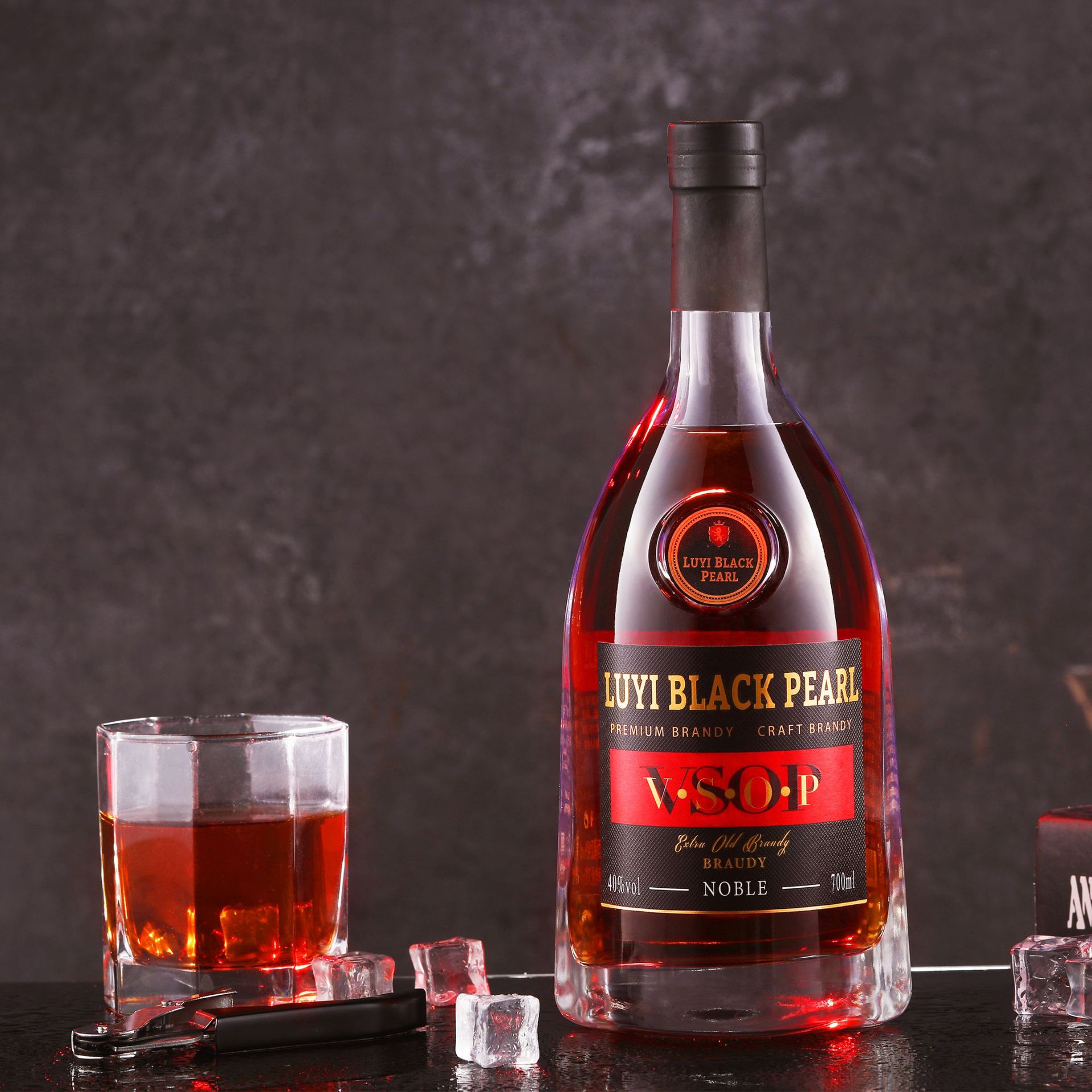 洋酒白兰地vsop700ml可乐桶原酒进口基酒酒吧调酒夜场酒水