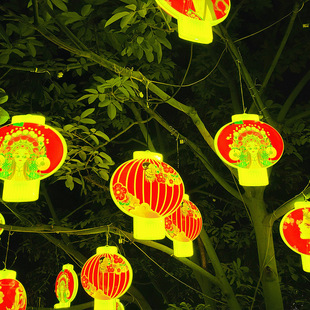 2024新款国潮灯笼新年节日景区街道装饰花灯异型城市亮化古风灯笼