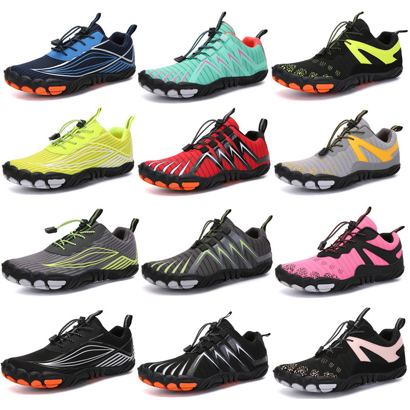 Cross-Border Outdoor Five-Finger Hiking Shoes Couple Workout Sports Upstream Shoes New European and American Large Size Wading Men's Shoes