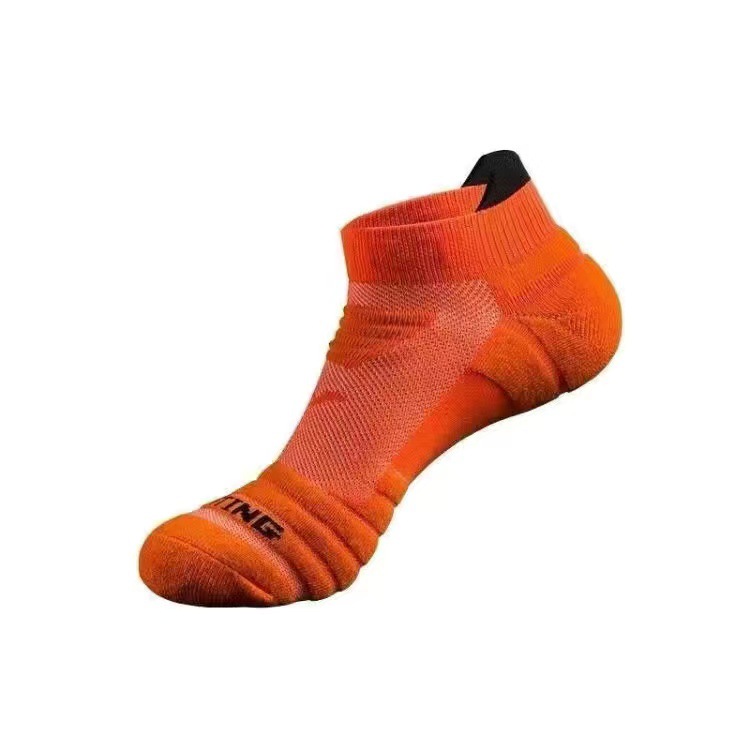 Foreign Trade Athletic Socks Male Socks Towel Bottom Cotton Socks Sweat-Absorbent Breathable Deodorant Professional Marathon Running Socks Short Tube