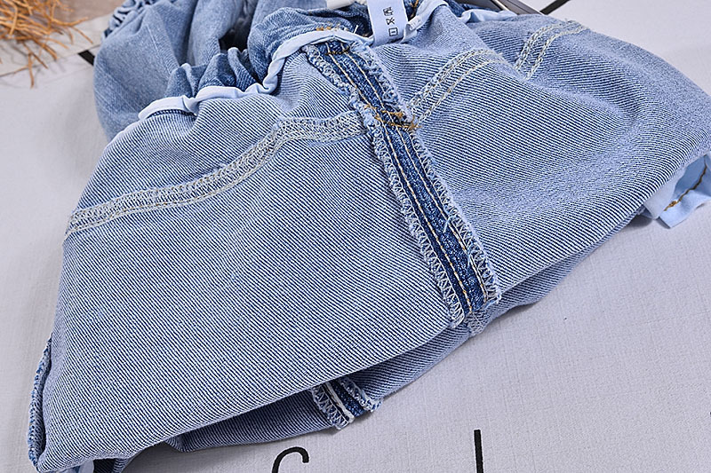 潮范时尚弹力儿童牛仔裤2021春款新品童装 新款包边小童裤子