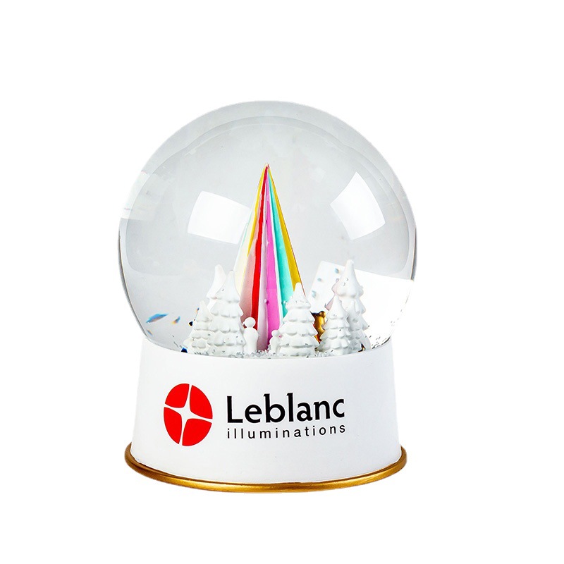 创意法国轻奢品牌企业礼品vip会员礼赠品文创树脂水晶球雪花球