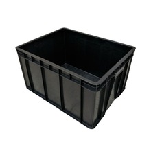 集装箱防静电周转箱黑色整理收纳箱电子物料零件盒周转框带盖跨境
