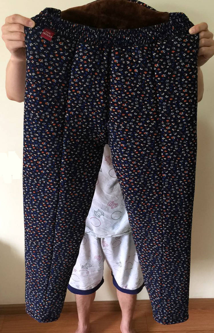 加肥加大中老年人女裤加绒加厚棉裤外穿奶奶冬装高腰宽松保暖裤子