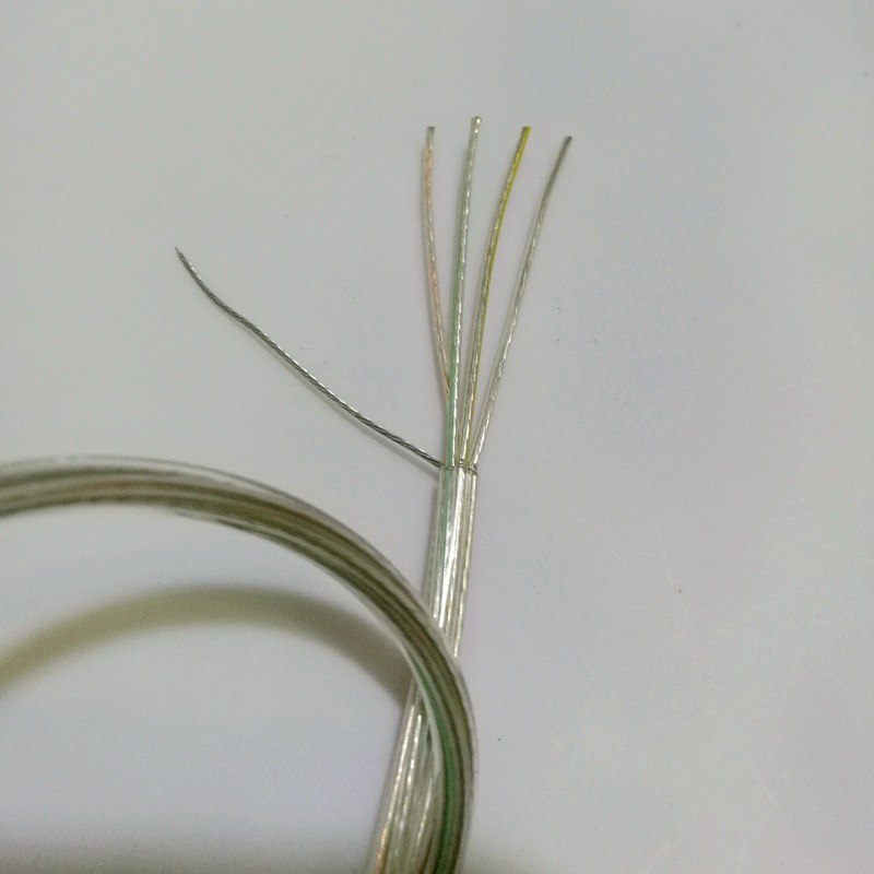 4芯带钢丝电线面板灯办公灯吊线吊绳餐吊灯线0.3方分色线径3.2mm