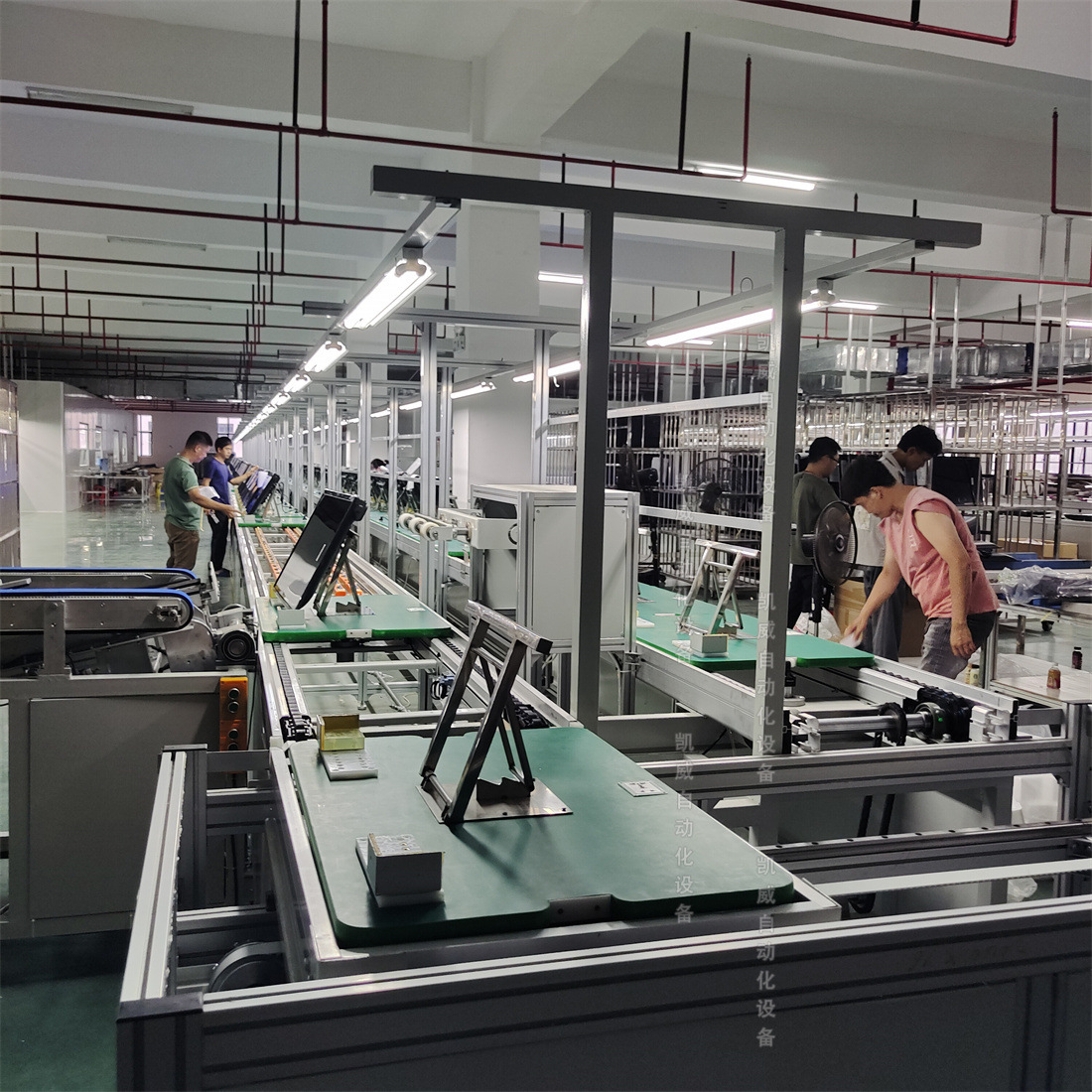 推荐电视自动立屛机 移载机 装配倍速链组装线老化线生产线流水线