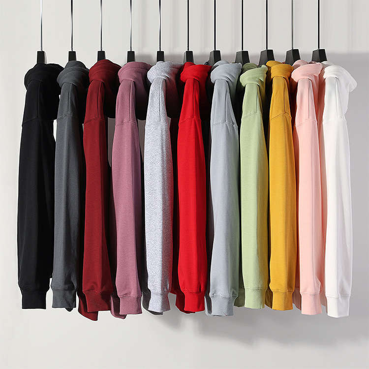 春秋薄款大毛圈卫衣广告衫印logo个性团体服活动衫班服印花刺绣