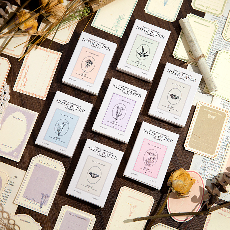 暮光之城特种纸便签 极光森林系列 复古素材便签手帐装饰6款-阿里巴巴