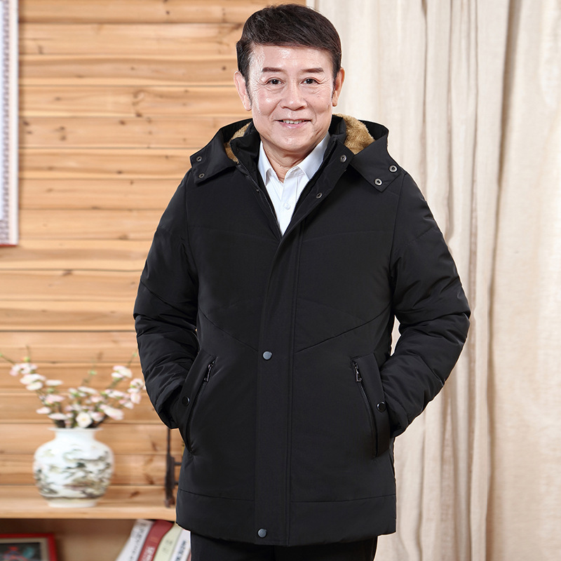 中老年棉衣男加绒加厚款秋冬季中年人棉袄50岁60爸爸冬装爷爷棉服