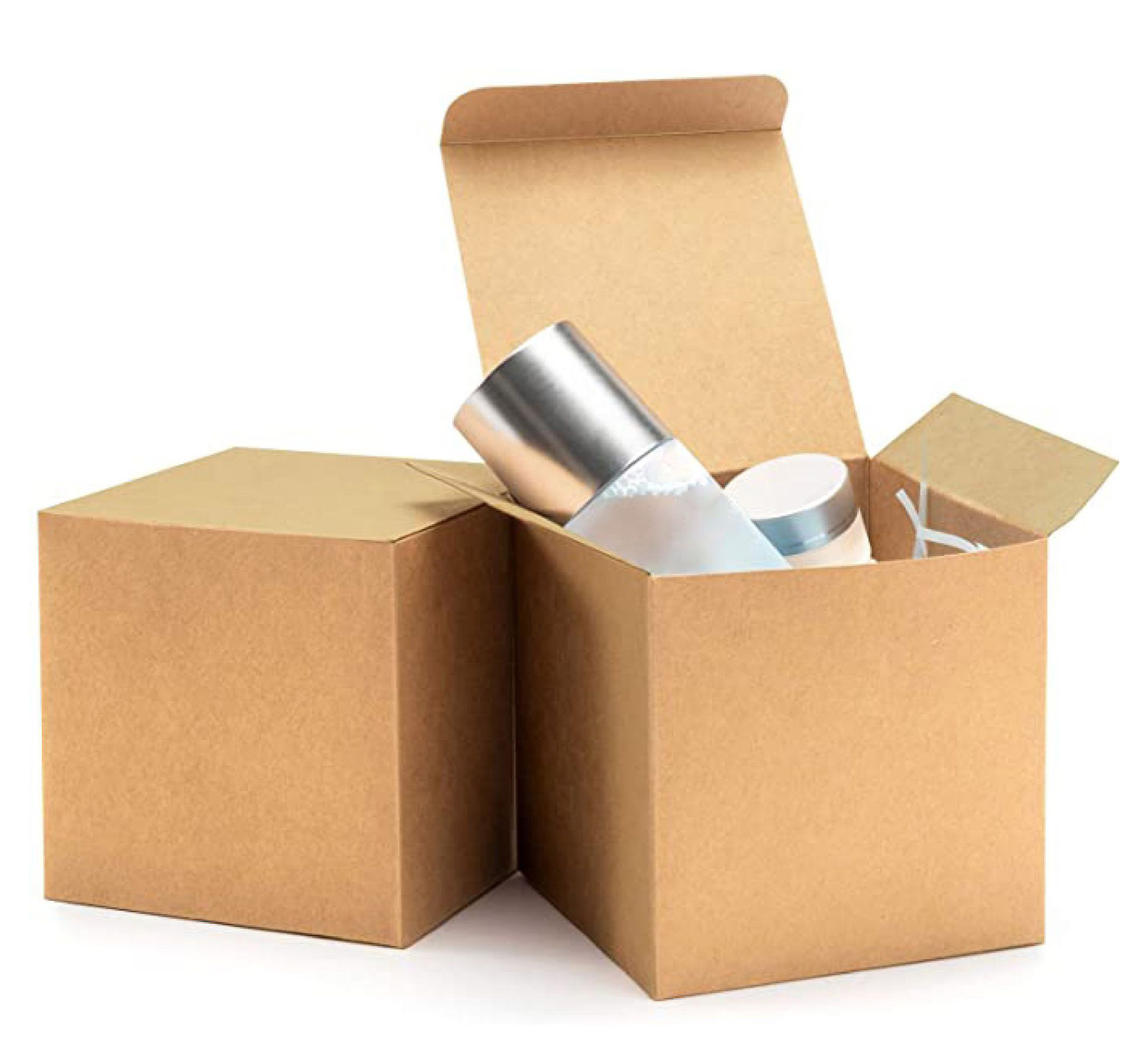 通用包装折叠纸盒牛皮纸卡盒白牛纸盒黑卡盒可加印logo化妆品包装