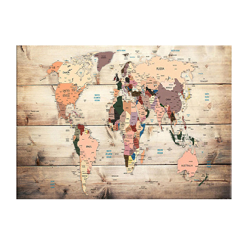 新款5d钻石画世界地图 数字油画 室内装饰画源头厂家现货供应