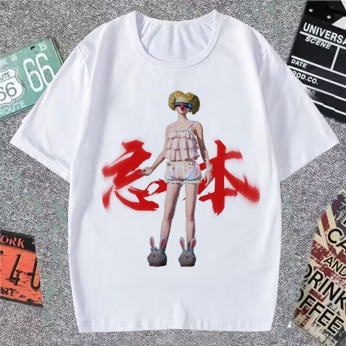 夏季新款青少年新款休闲运动圆领短袖衣  创意有趣文字3D数码印花