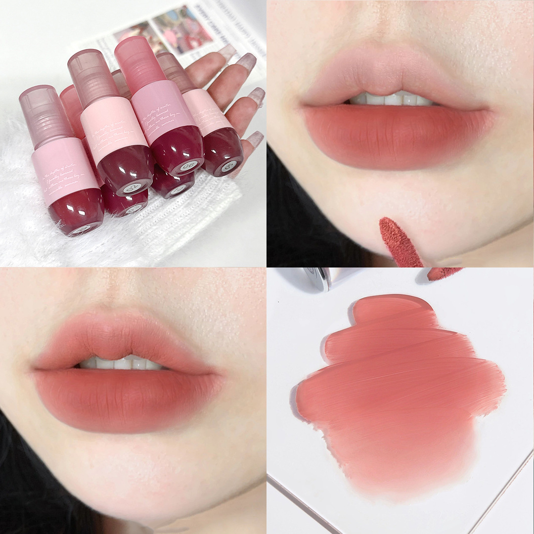 cappuvini卡泡维妮保龄球唇泥 雾面丝绒口红哑光唇釉女高颜值唇彩